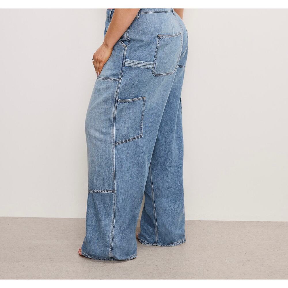 Good American Good Standard Ease Carpenter Jeans – Plus Size 18– NWT - Picture 3 of 9